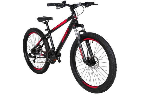 VTT 26″ Davi Terrano Pro aluminium 21 vitesses 145-170 noir/rouge