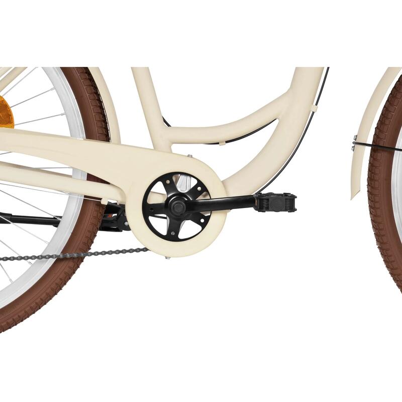 Bicicletă damă 28" Davi Maria Style aluminiu 7 viteze Shimano 160-185 bej