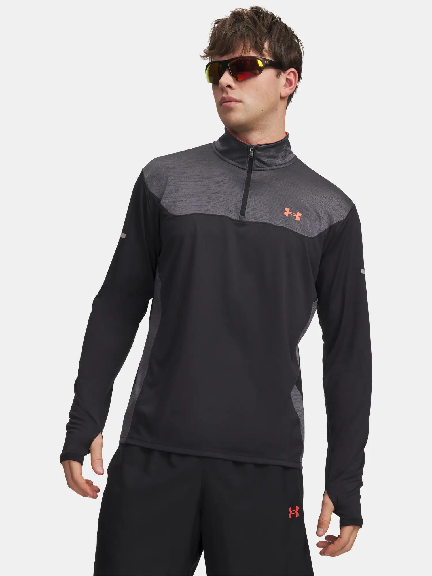 Férfi póló Under Armour UA Tech Utility 1/4 Zip-BLK 1/3