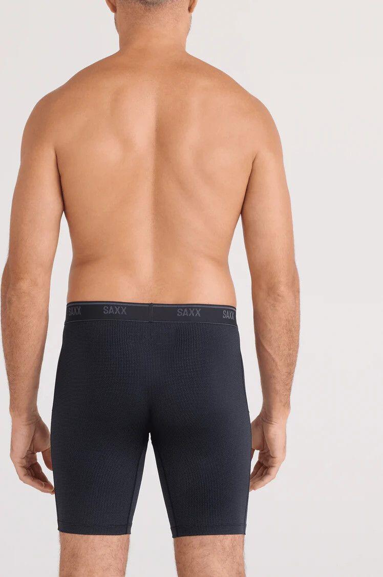 Boxer Saxx Quest Quick-Dry Mesh Long Noir Homme 3/4