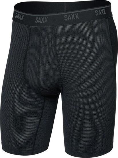 Boxer Saxx Quest Quick-Dry Mesh Long Noir Homme