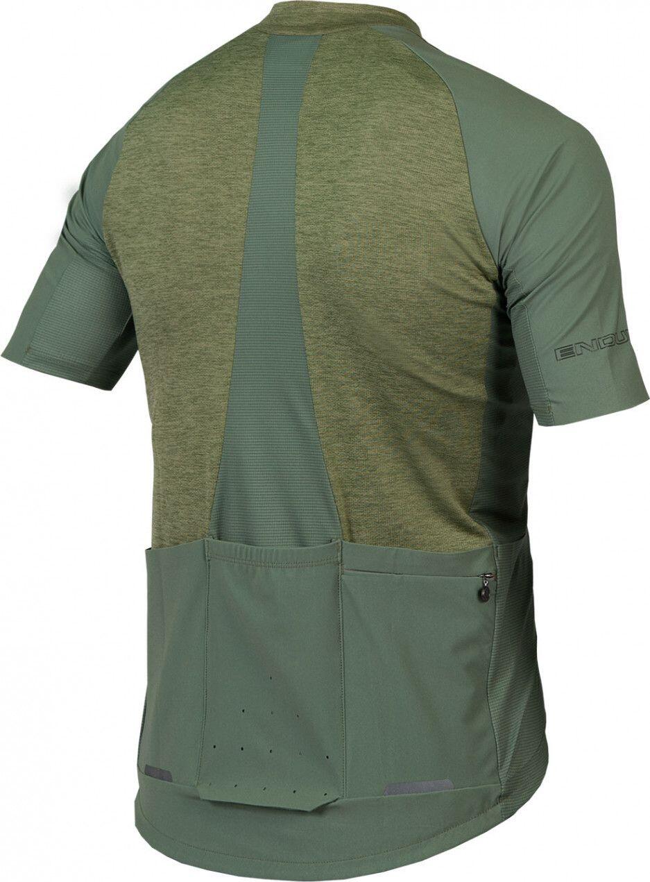 Maillot Manches Courtes Endura GV500 Reiver Vert Olive 2/2
