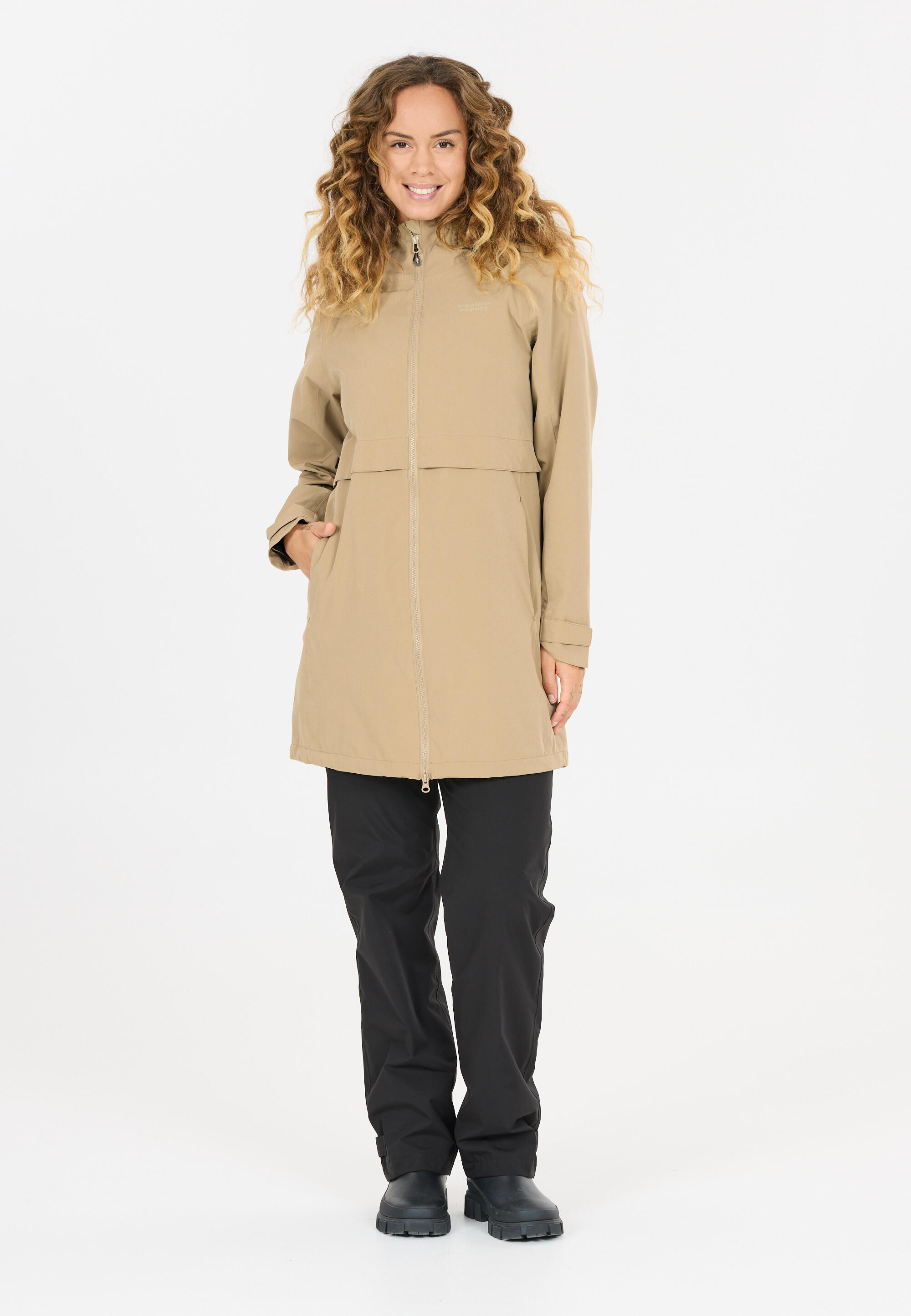 Lange Kapuzenjacke Damen Weather Report Dayton AWG W-PRO 15000 3/5
