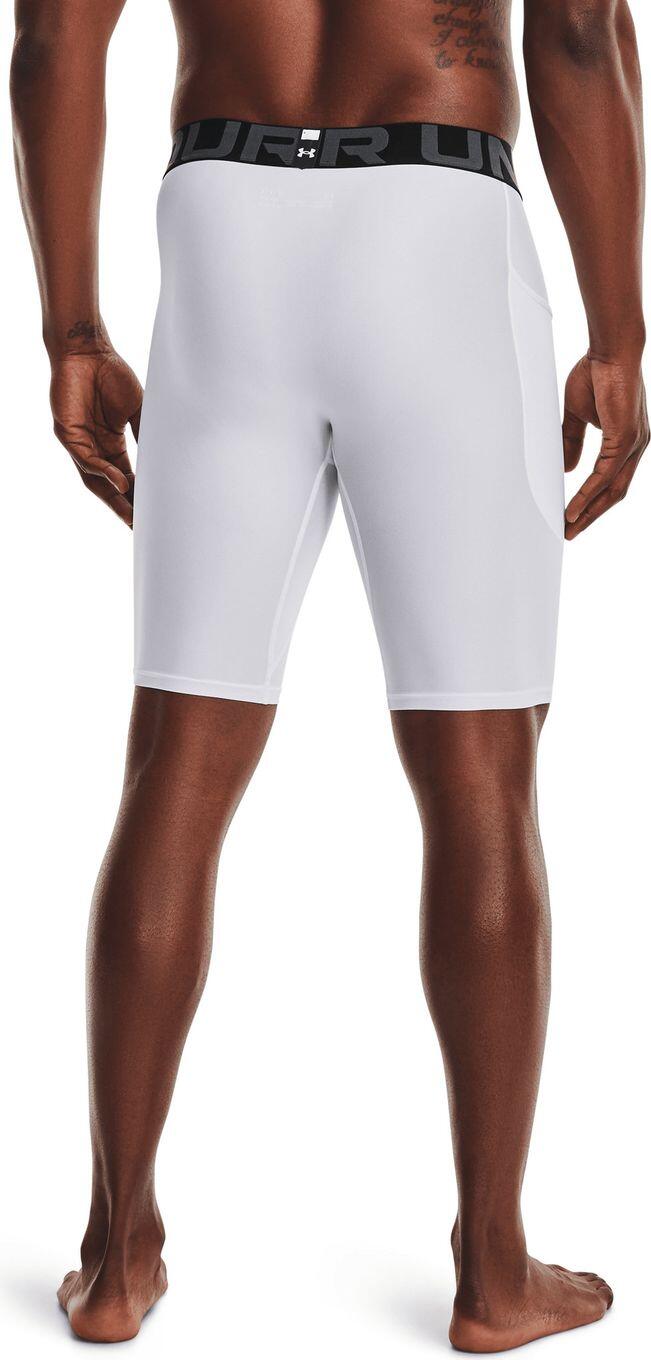 Pantaloncini Under Armour HeatGear Compression Uomo Bianco 2/6