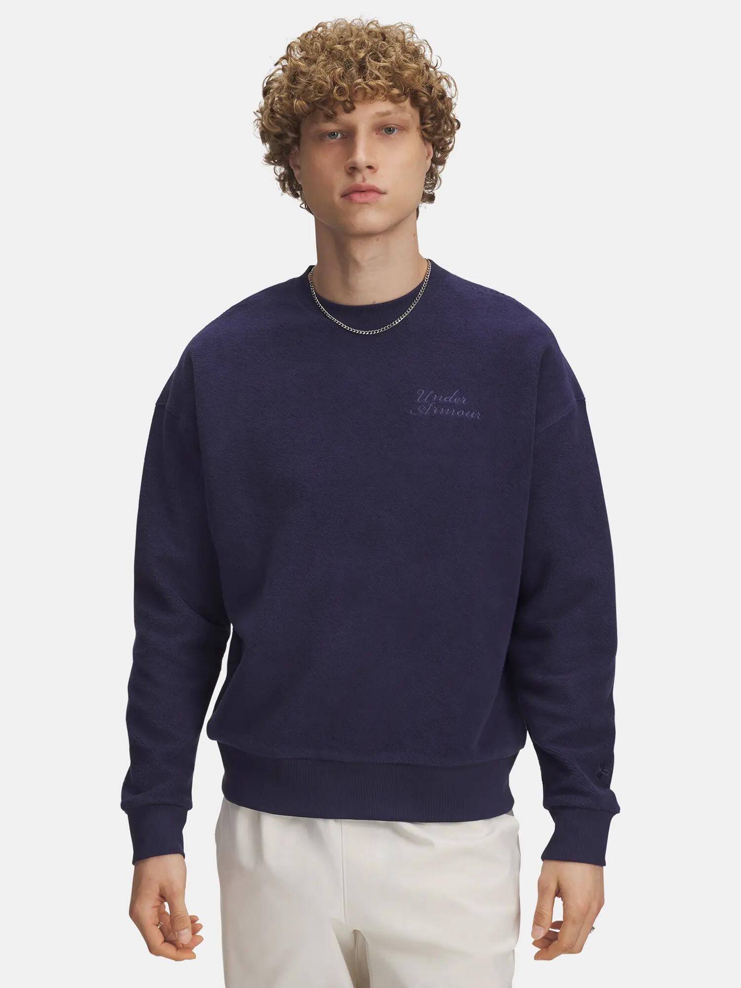 Férfi pulóver Under Armour UA Icon Rev Terry Crew-BLU 1/3