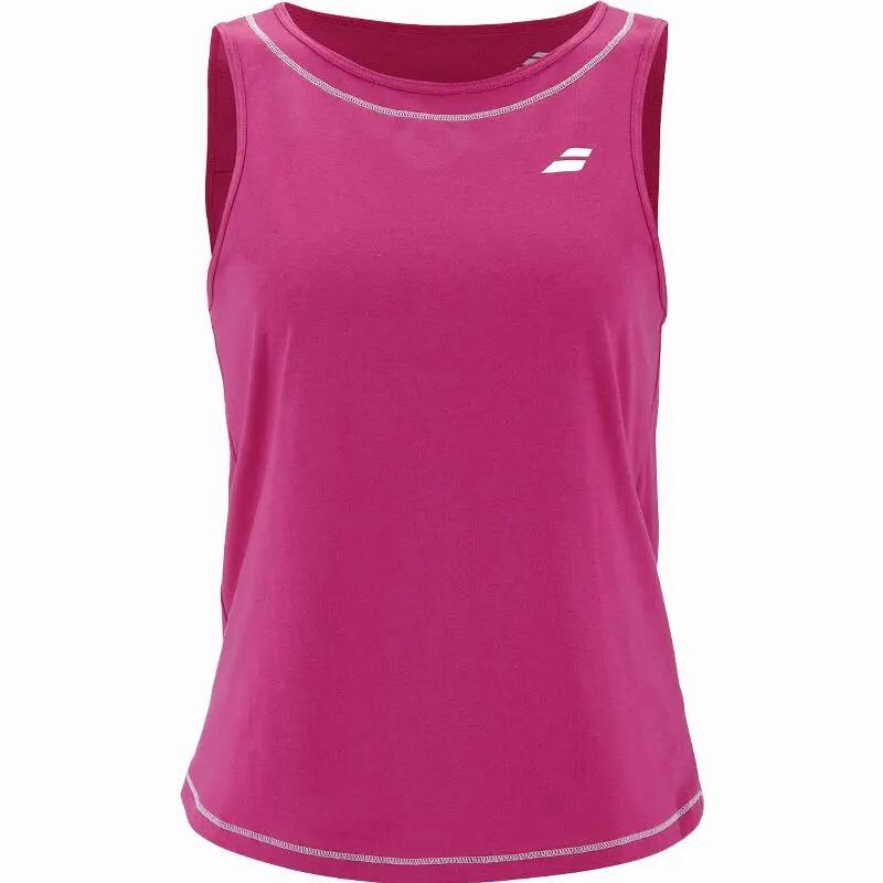 Camiseta Babolat Exercise Cotton Rosa Oscuro Mujer 1/5
