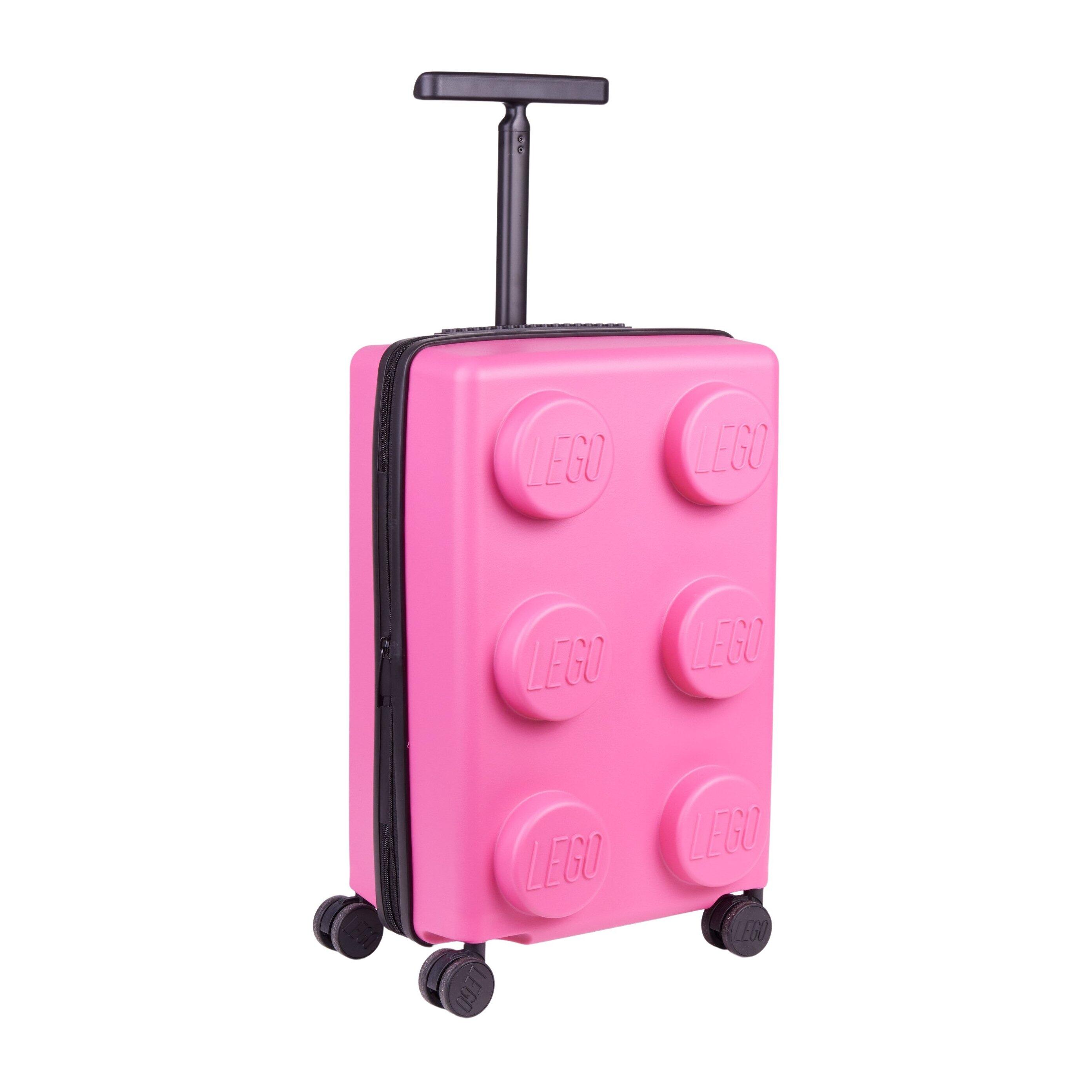 Valise Trolley LEGO Brick 2X3 Extensible 20" Rose 2/4