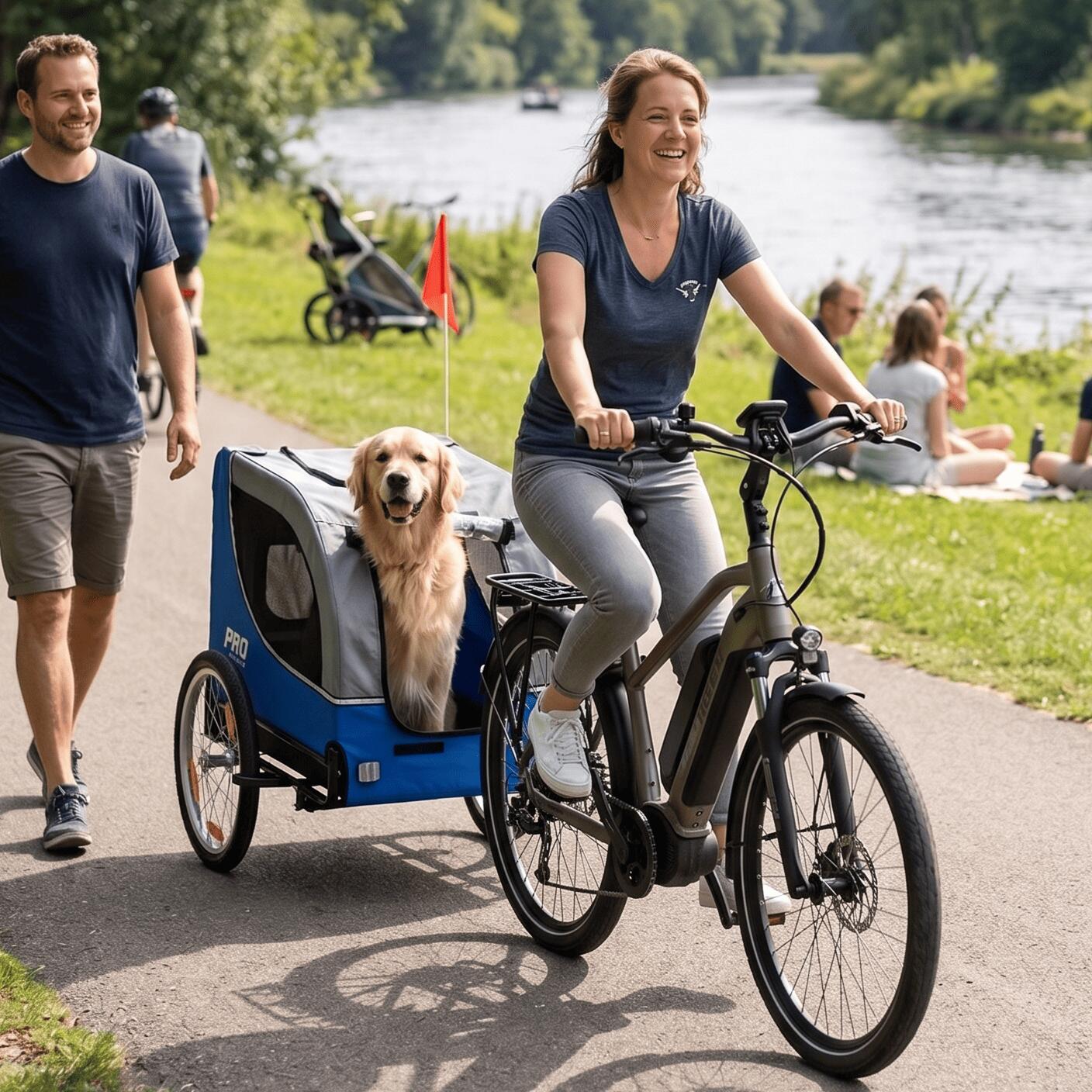 Carrello per cani - pieghevole - Deluxe Grigio - Max 30 kg 7/7