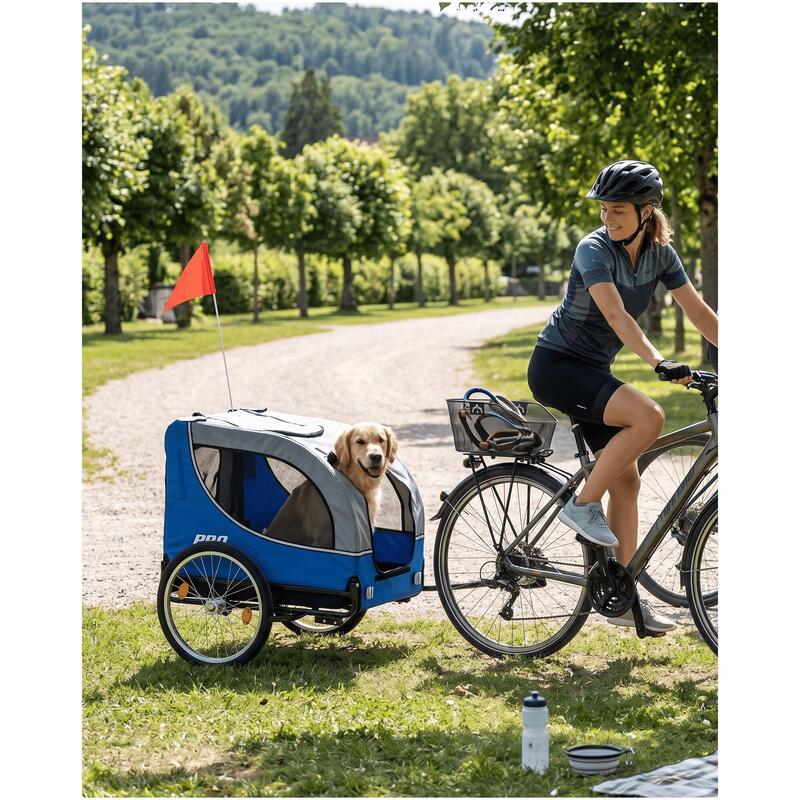 Remorcă pentru câini Remorcă pentru câini – pliabilă – Deluxe – Max. 30 kg