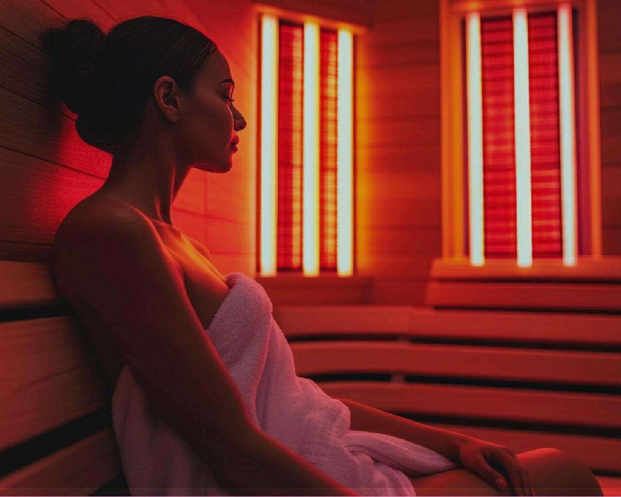 Sauna infravermelhos interior Sense IR 2 lugares cabina panorâmica 2280 W 4/8
