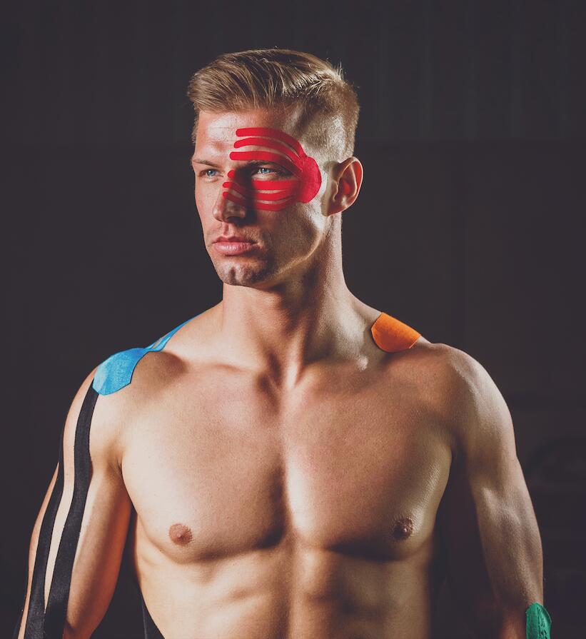 Taśma do kinesiology tapingu REA TAPE OCTOPUS, bawełna, zestaw 4/5