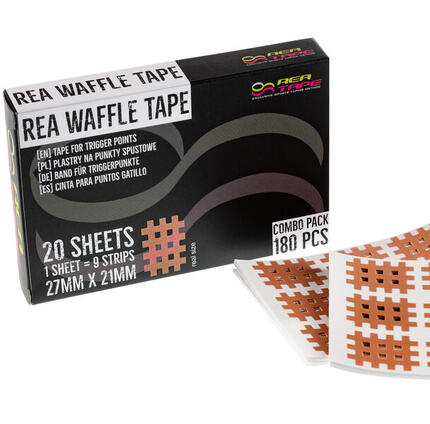 Plastry na punkty spustowe REA TAPE WAFFLE, oddychające i wodoodporne