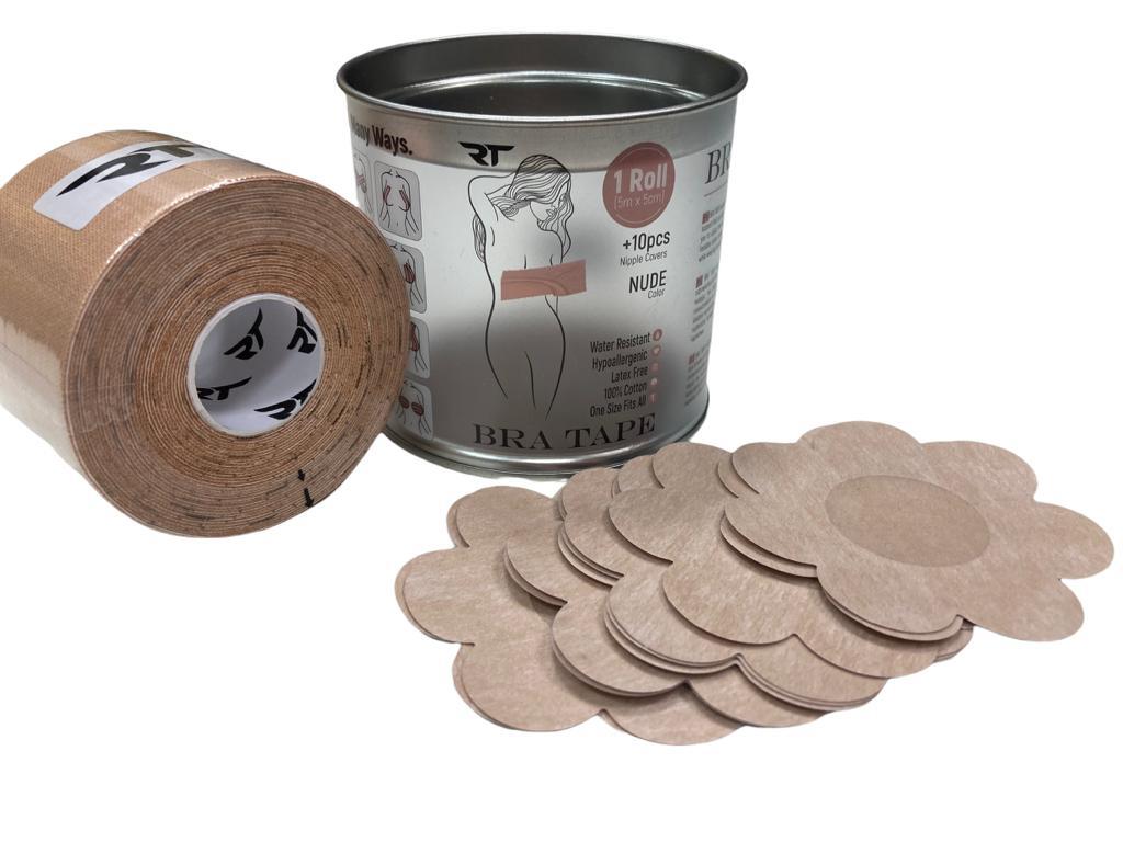 Taśma do kinesiology tapingu REA TAPE BRA, z nasutnikami 2/4