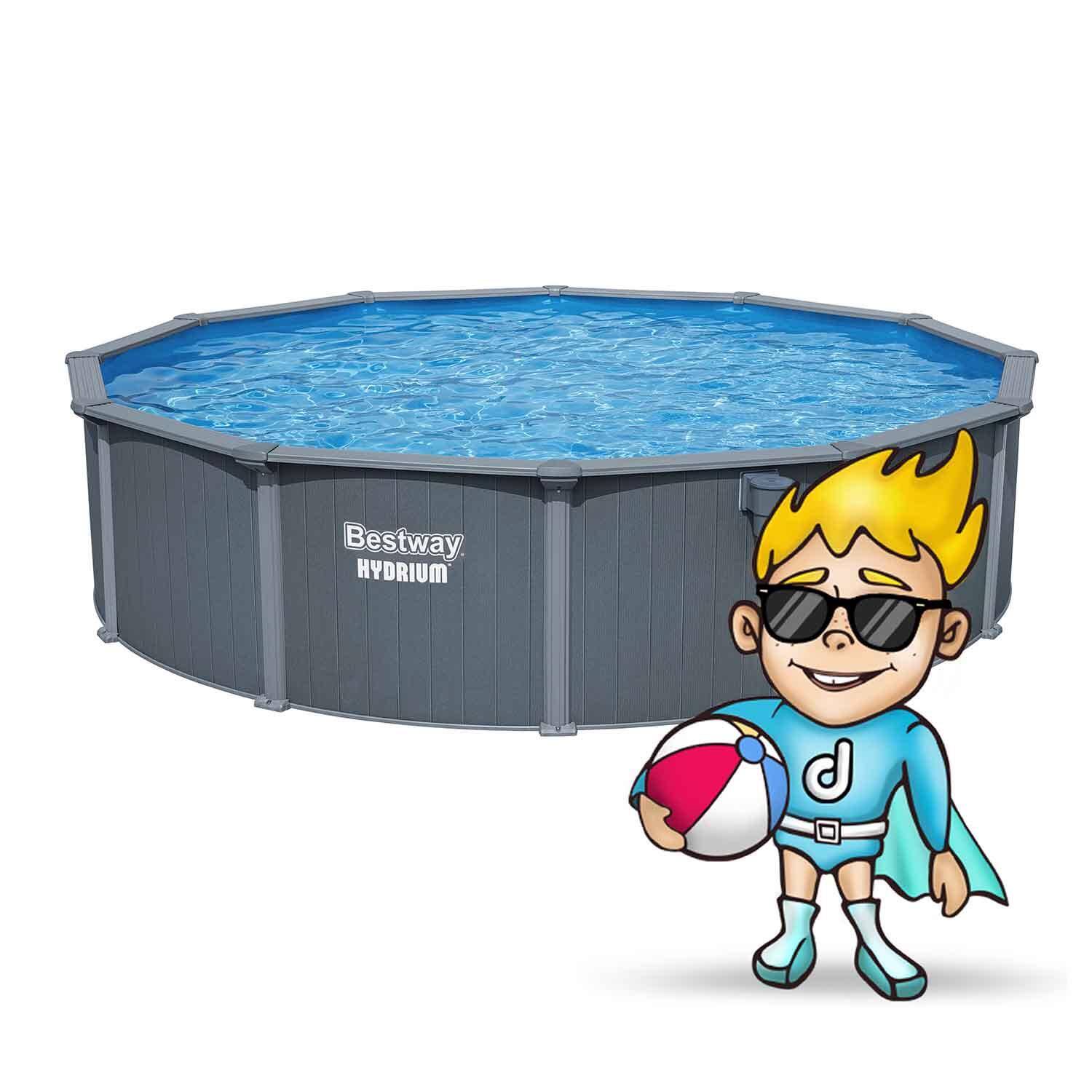 Piscina de aço Bestway Hydrium Ø549 x 132 cm com Filtro de Areia 6.056 l/h 2/7