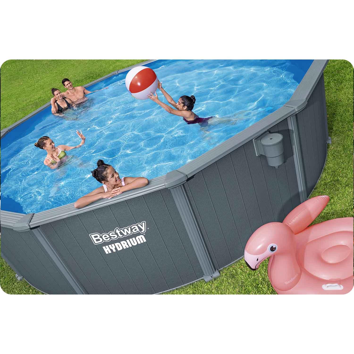 Piscina de aço Bestway Hydrium Ø549 x 132 cm com Filtro de Areia 6.056 l/h 5/7