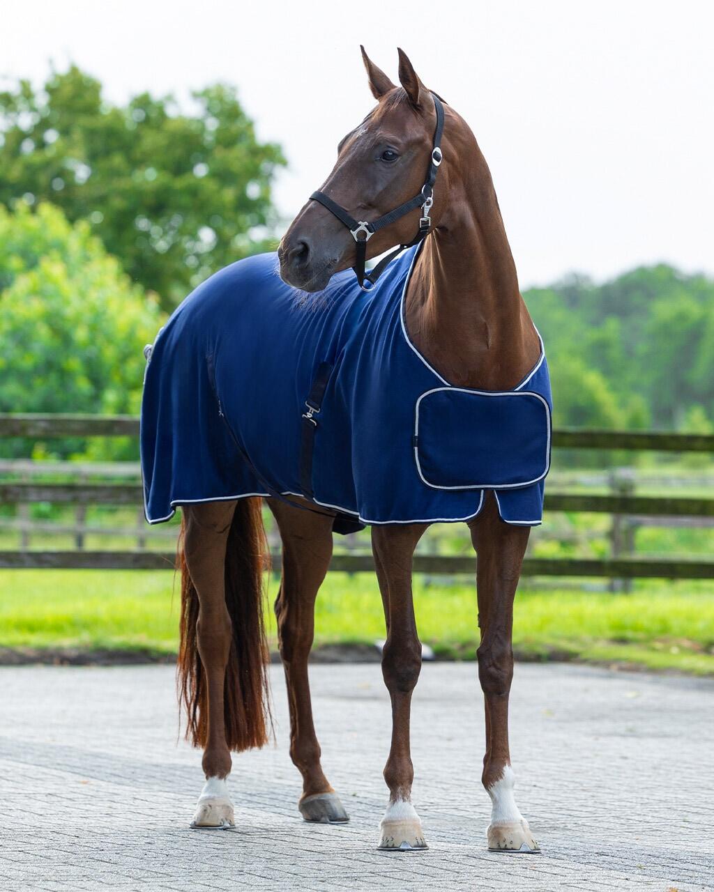QHP - Fleecedeken Ornament - Navy 6/7