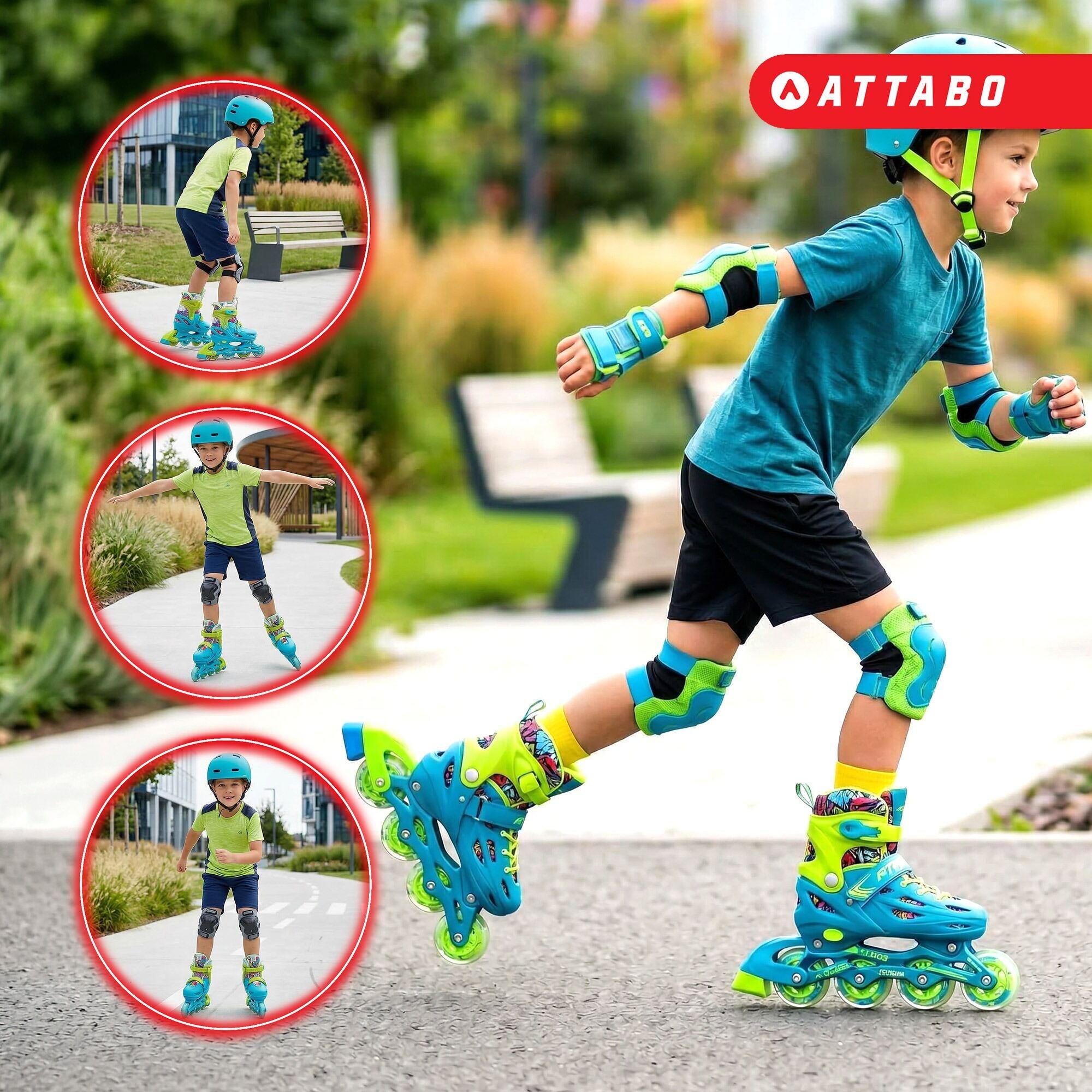 Patins à roulettes enfants ATTABO Turbojet LED 5/7