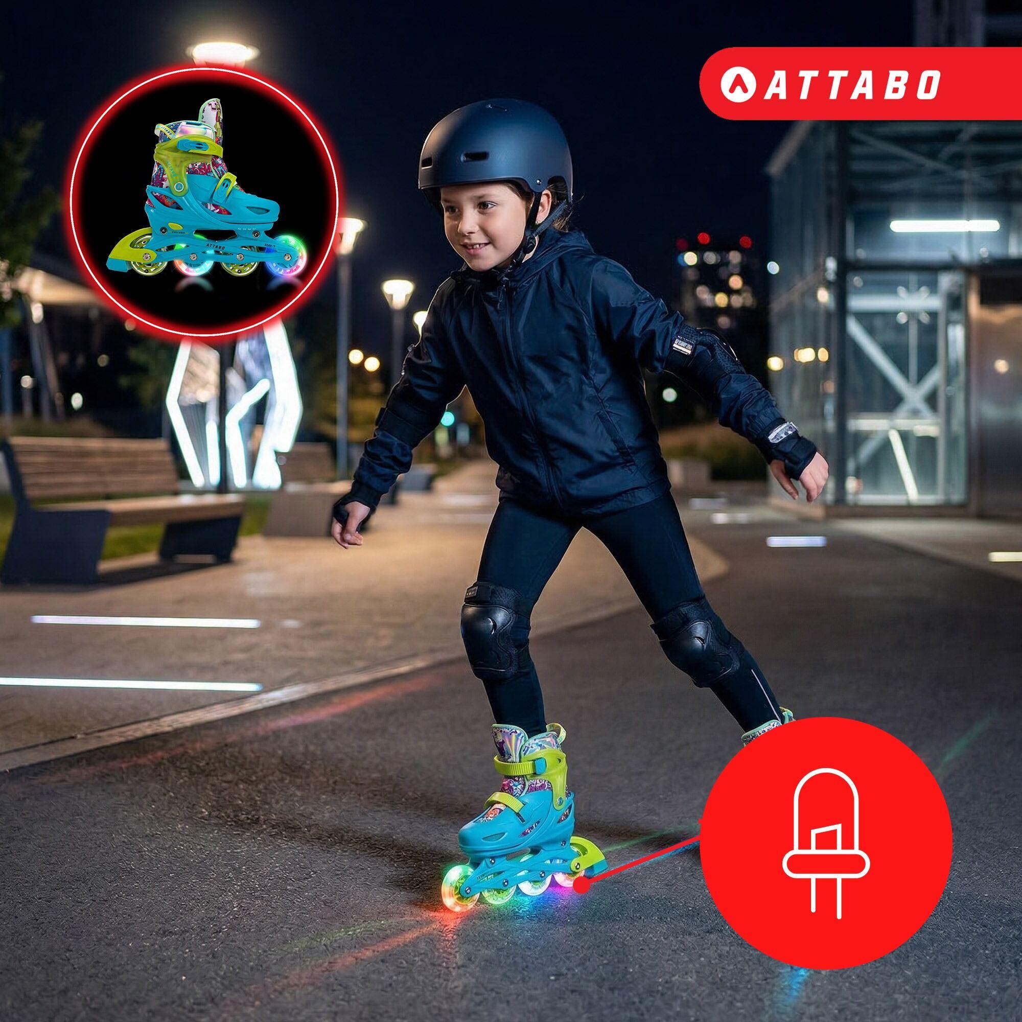 Patins à roulettes enfants ATTABO Turbojet LED 7/7