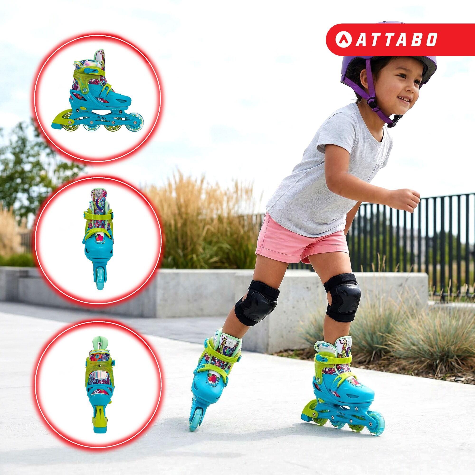 Patins à roulettes enfants ATTABO Turbojet LED 4/7