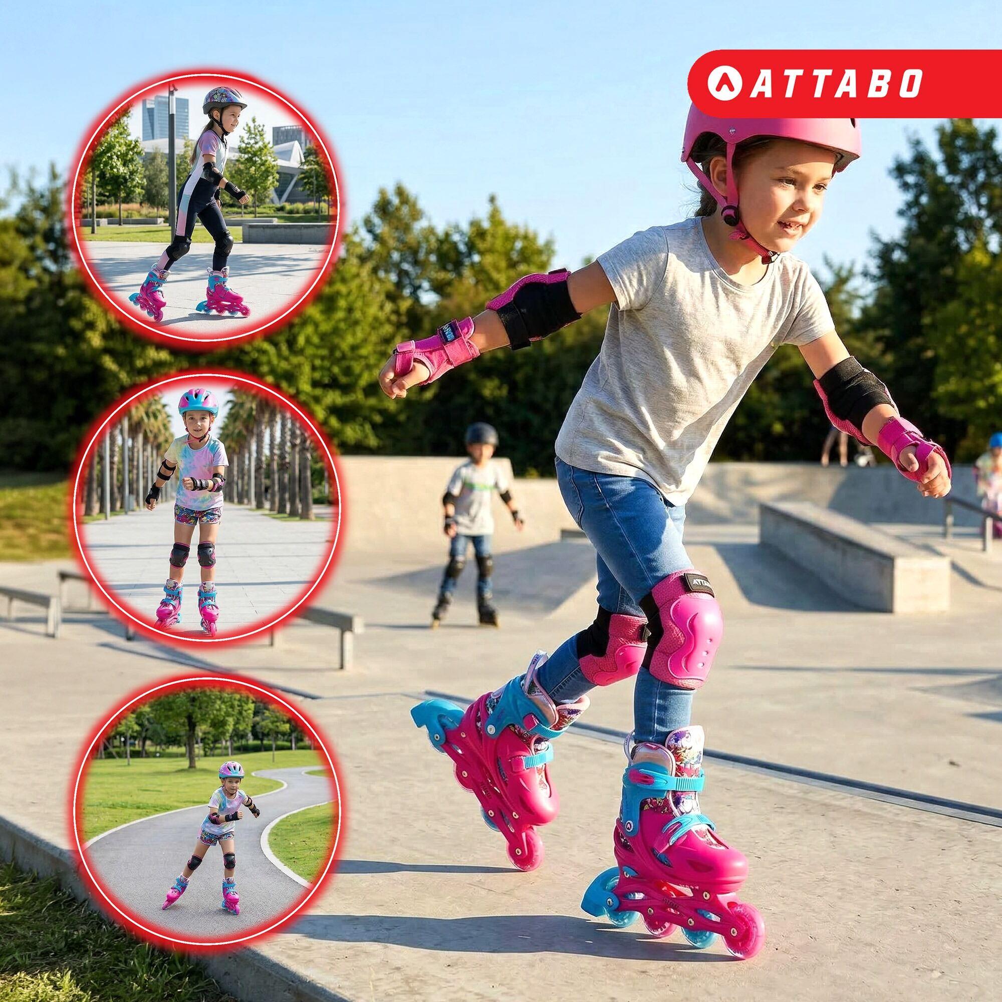 Rolki dziecięce ATTABO Turbojet LED ABEC-7 Hardboot 5/7