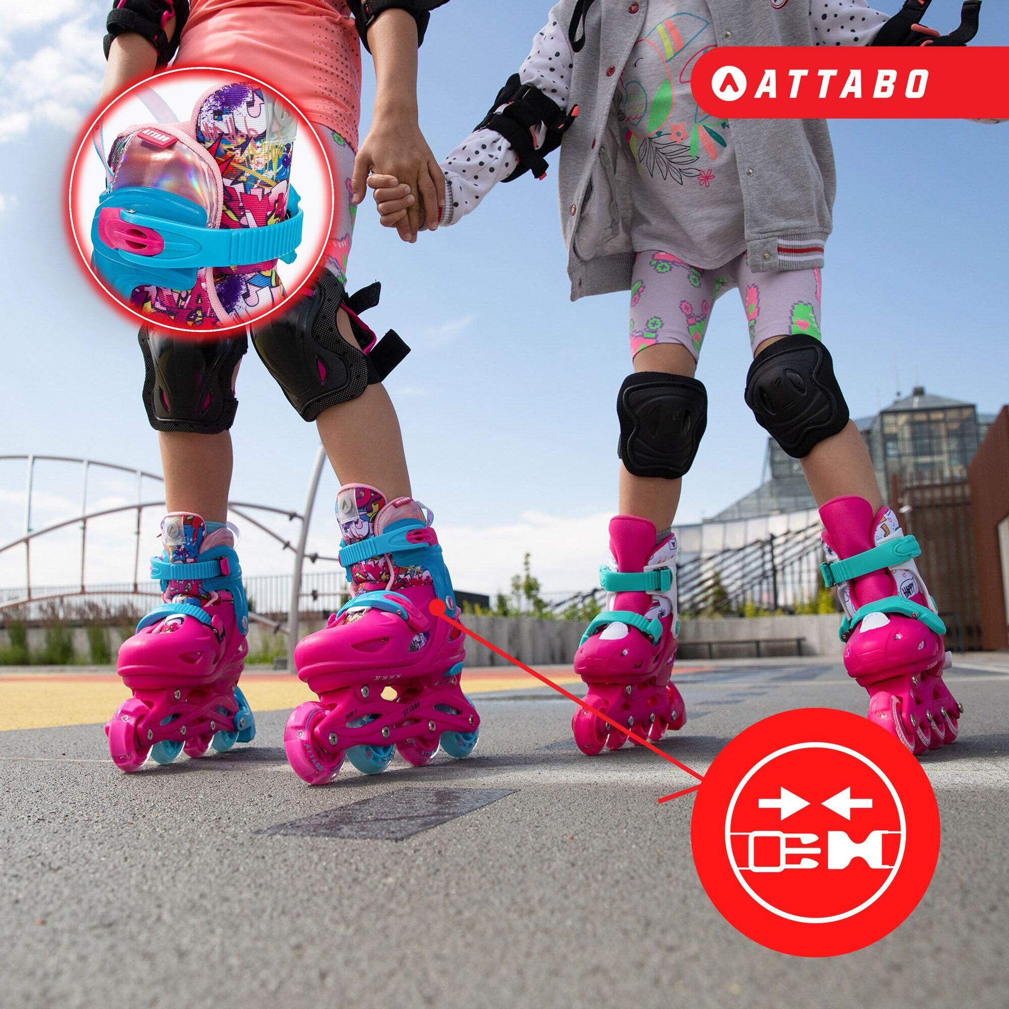 Rolki dziecięce ATTABO Turbojet LED ABEC-7 Hardboot 6/7