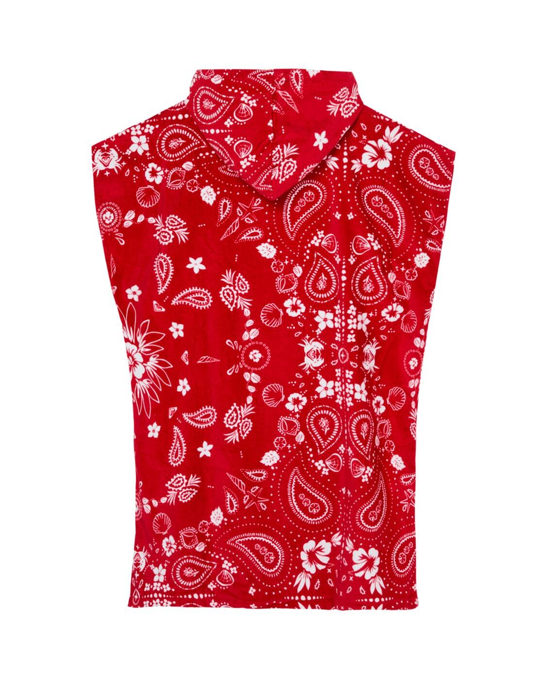 Poncho de surf STAY MAGICAL PRINTED Rouge Femme 2/4