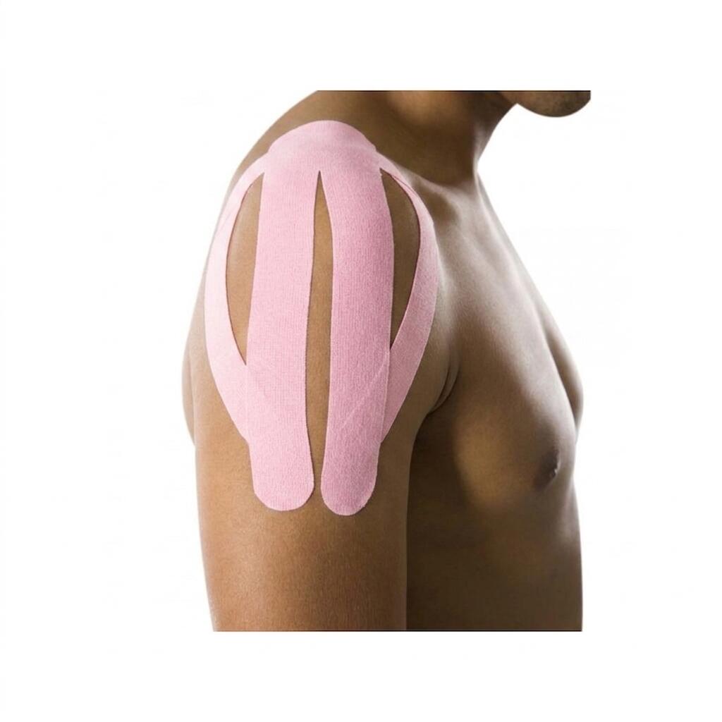 Rotolo Rosa Pastello Nastro Taping Tape Strapping Sport Kinesiologico 5/6