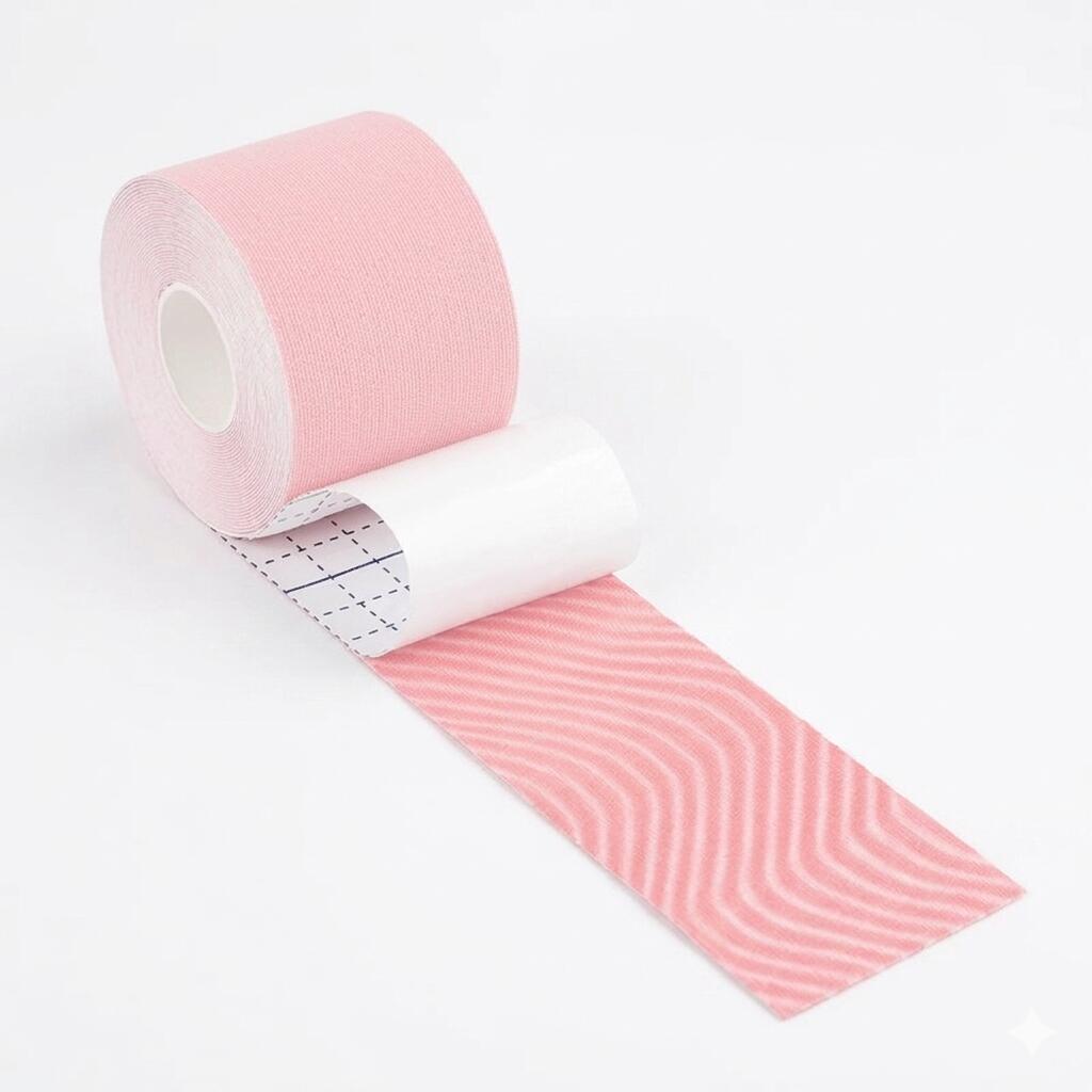 Rotolo Rosa Pastello Nastro Taping Tape Strapping Sport Kinesiologico 4/6