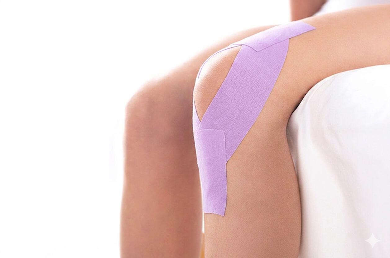 Rotolo Viola Pastello Nastro Taping Strapping Sportivo Kinesiologico 6/7