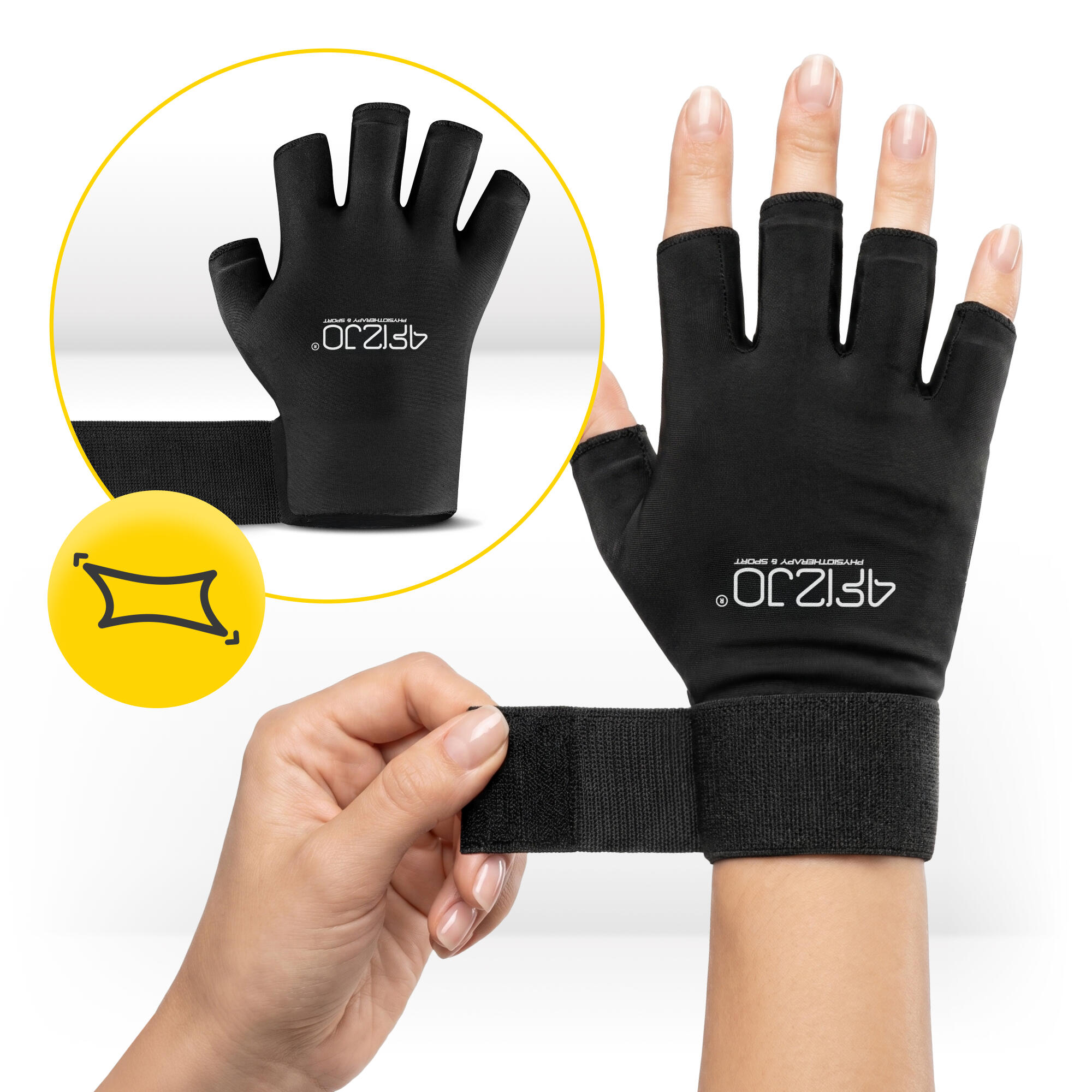 Elastický ColdPack PRO - rukavice s prsty 4FIZJO 7/7