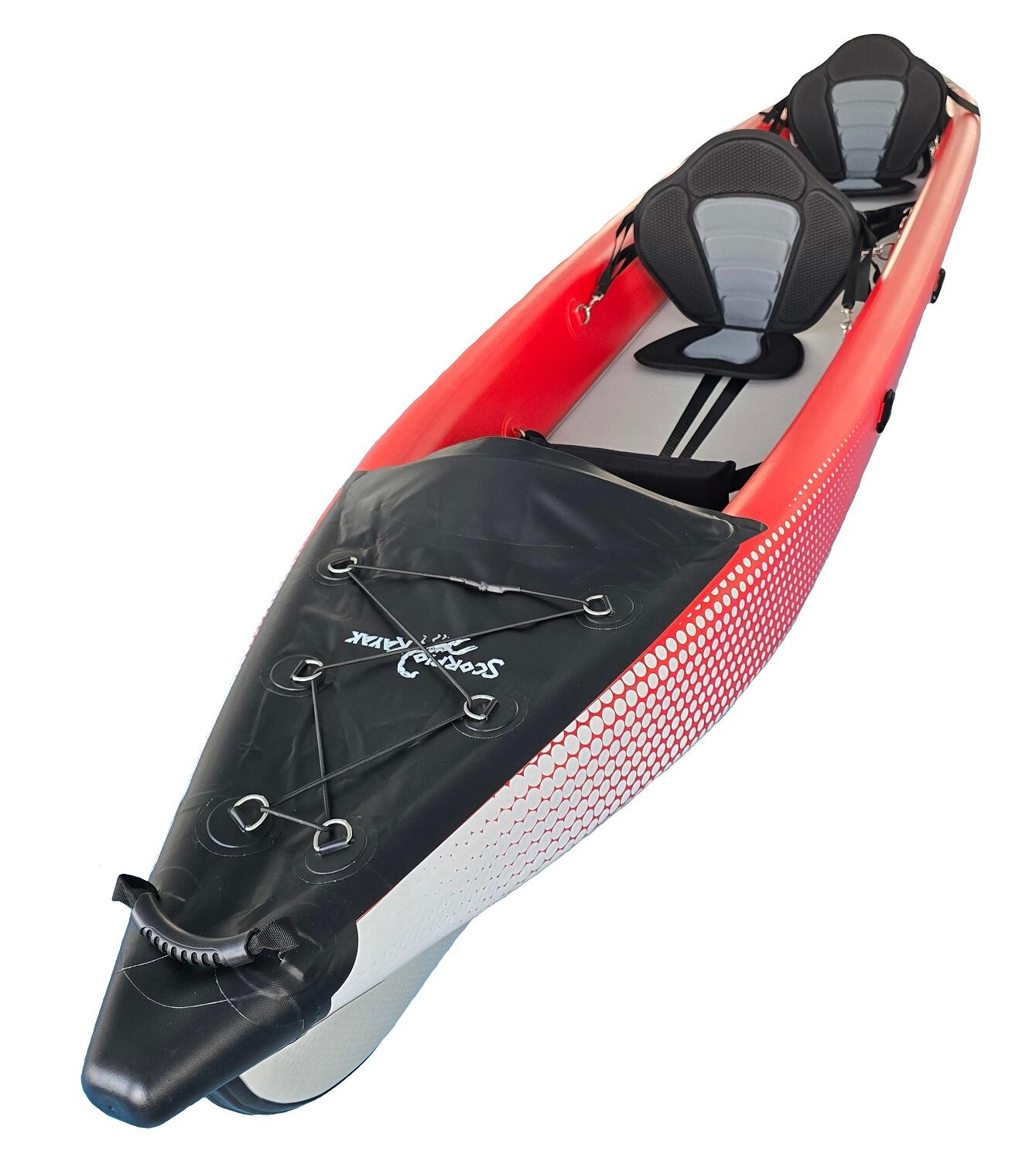 Kajak pompowany dwuosobowy do pływania Scorpio kayak DS 473 New dropstich 7/7