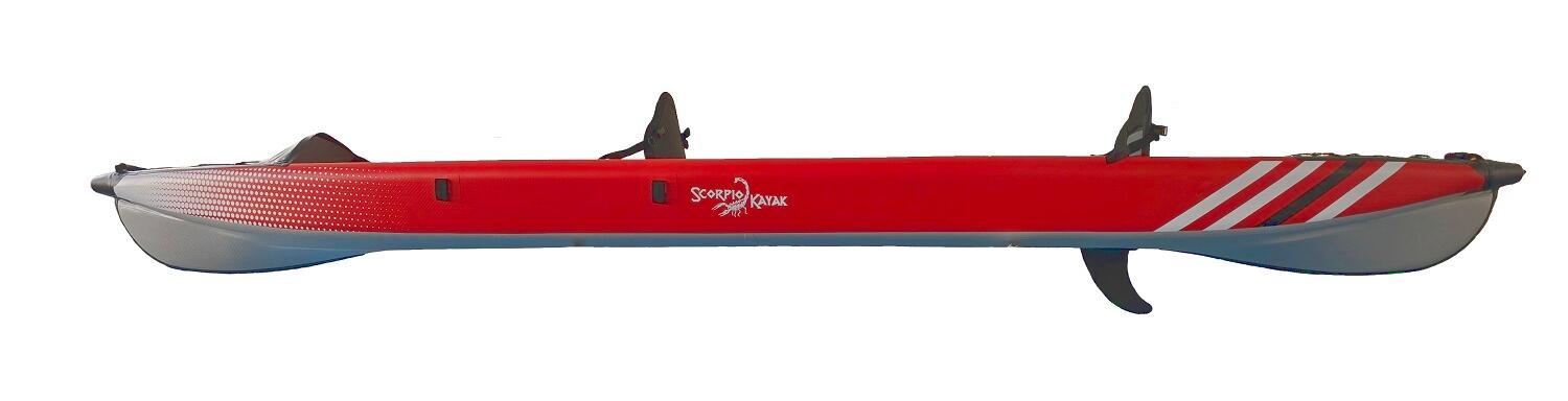 Kajak pompowany dwuosobowy do pływania Scorpio kayak DS 473 New dropstich 4/7