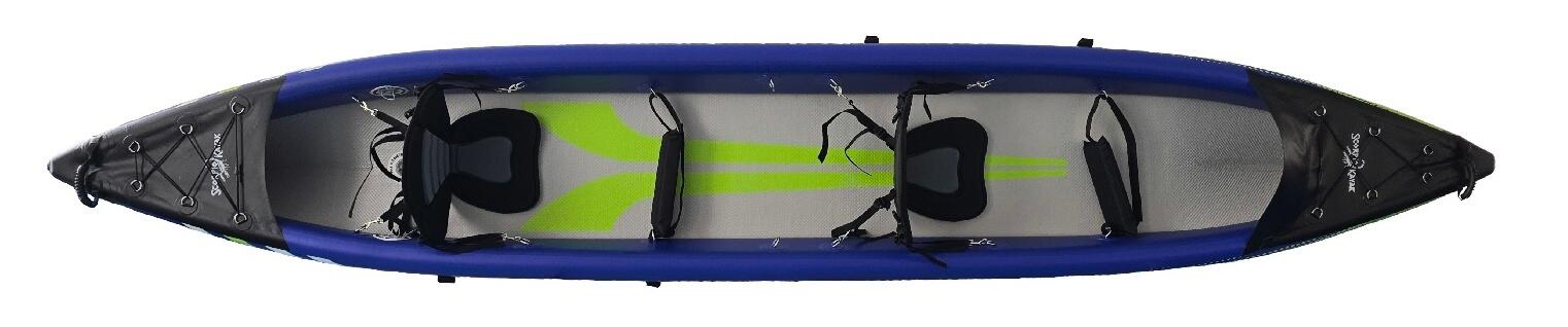 Kajak pompowany dwuosobowy do pływania Scorpio kayak DS 473 New dropstich 3/7