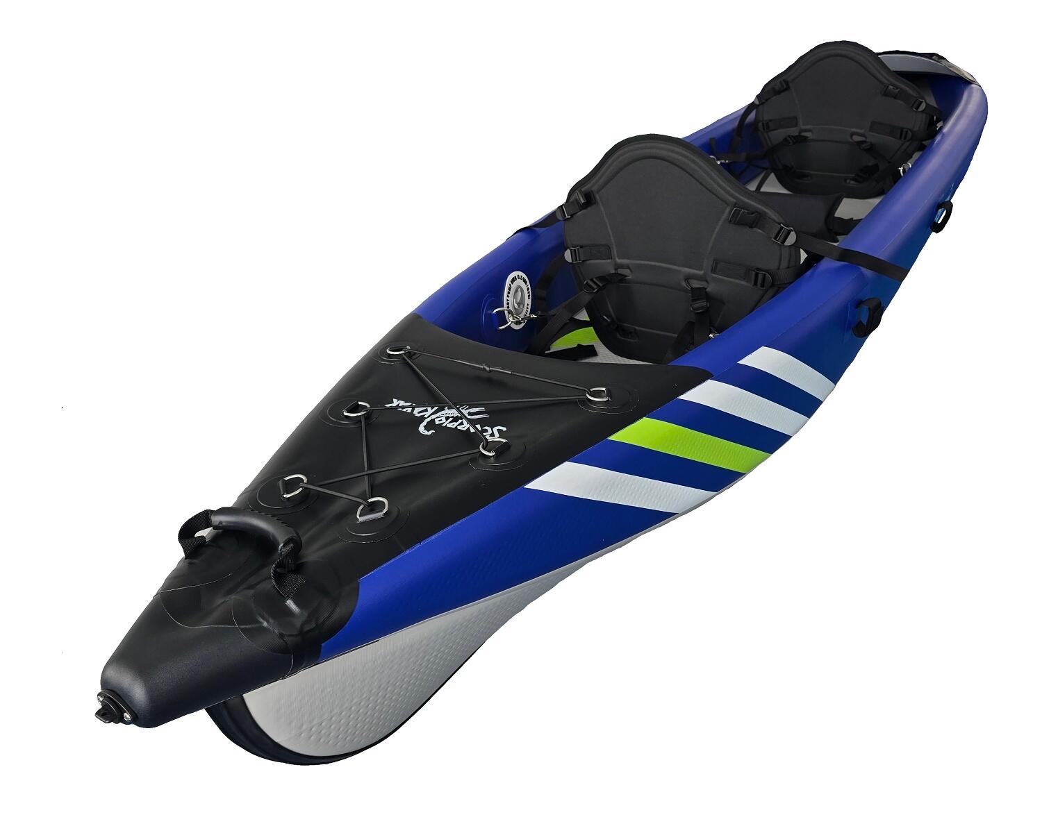 Kajak pompowany dwuosobowy do pływania Scorpio kayak DS 473 New dropstich 6/7