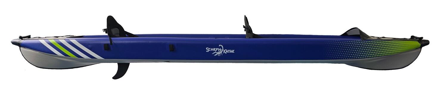 Kajak pompowany dwuosobowy do pływania Scorpio kayak DS 473 New dropstich 4/7