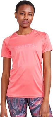 Damestrui met korte mouwen craft core essence pink logo