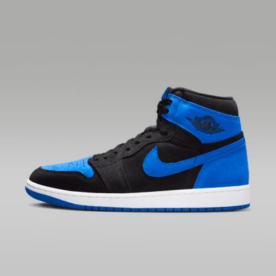 Schoenen - air jordan 1 high og - zwart/royal blue