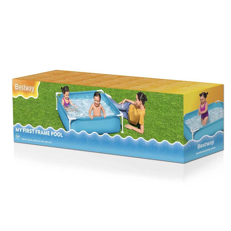 Bestway My First Frame Aufstell-Pool 122  x 122 x 30,5 cm 7/7