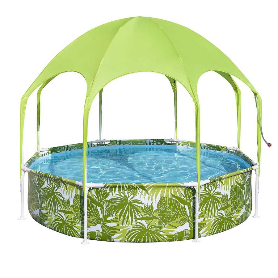 Bestway Splash-in-Shade Runder Aufstell Spielpool mit Sonnendach 244 x 51 cm 2/7