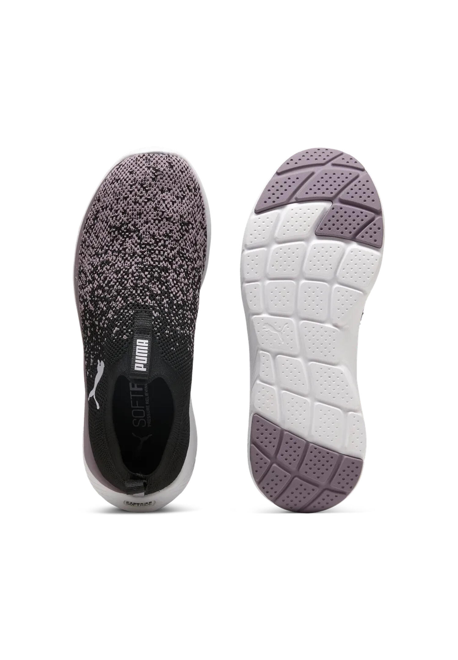 Puma Softride Premier Slip-On Strick-LaufschuheDamen 309834 14  Black Plum Jam 3/7