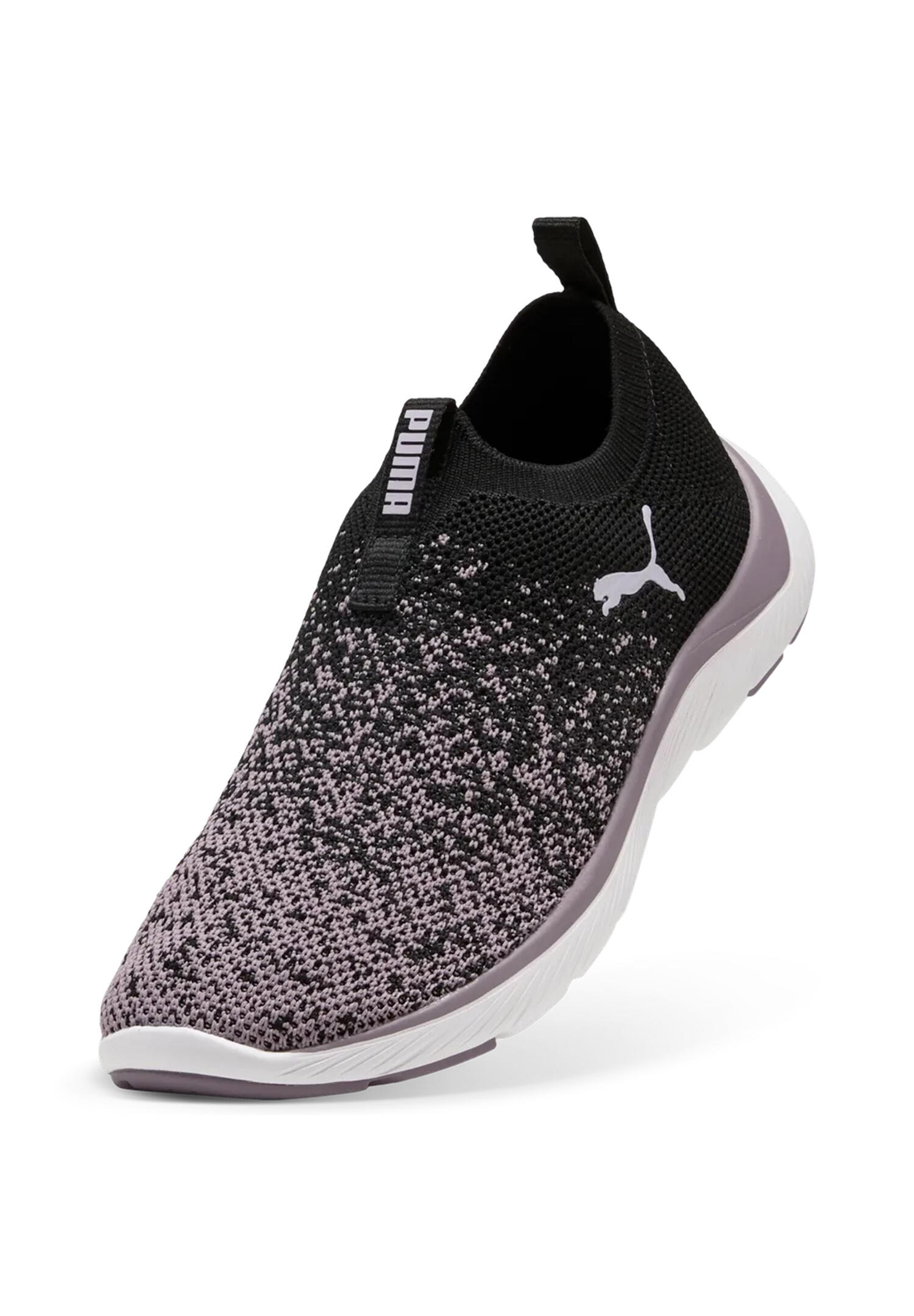 Puma Softride Premier Slip-On Strick-LaufschuheDamen 309834 14  Black Plum Jam 5/7