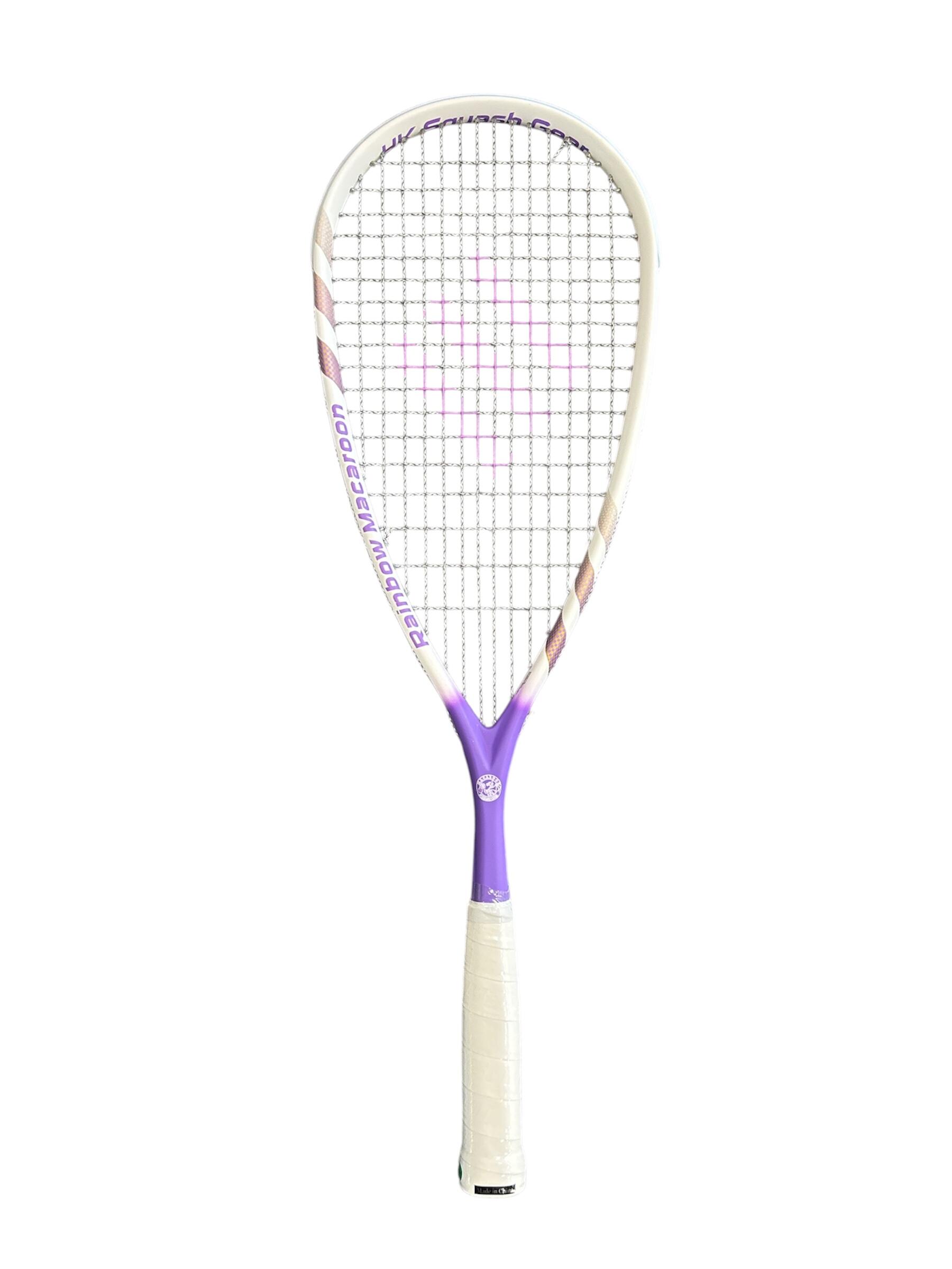 Rainbow Rackets Rainbow Macaroon Unisex Carbon Fiber Junior Squash Racket-Light Purple
