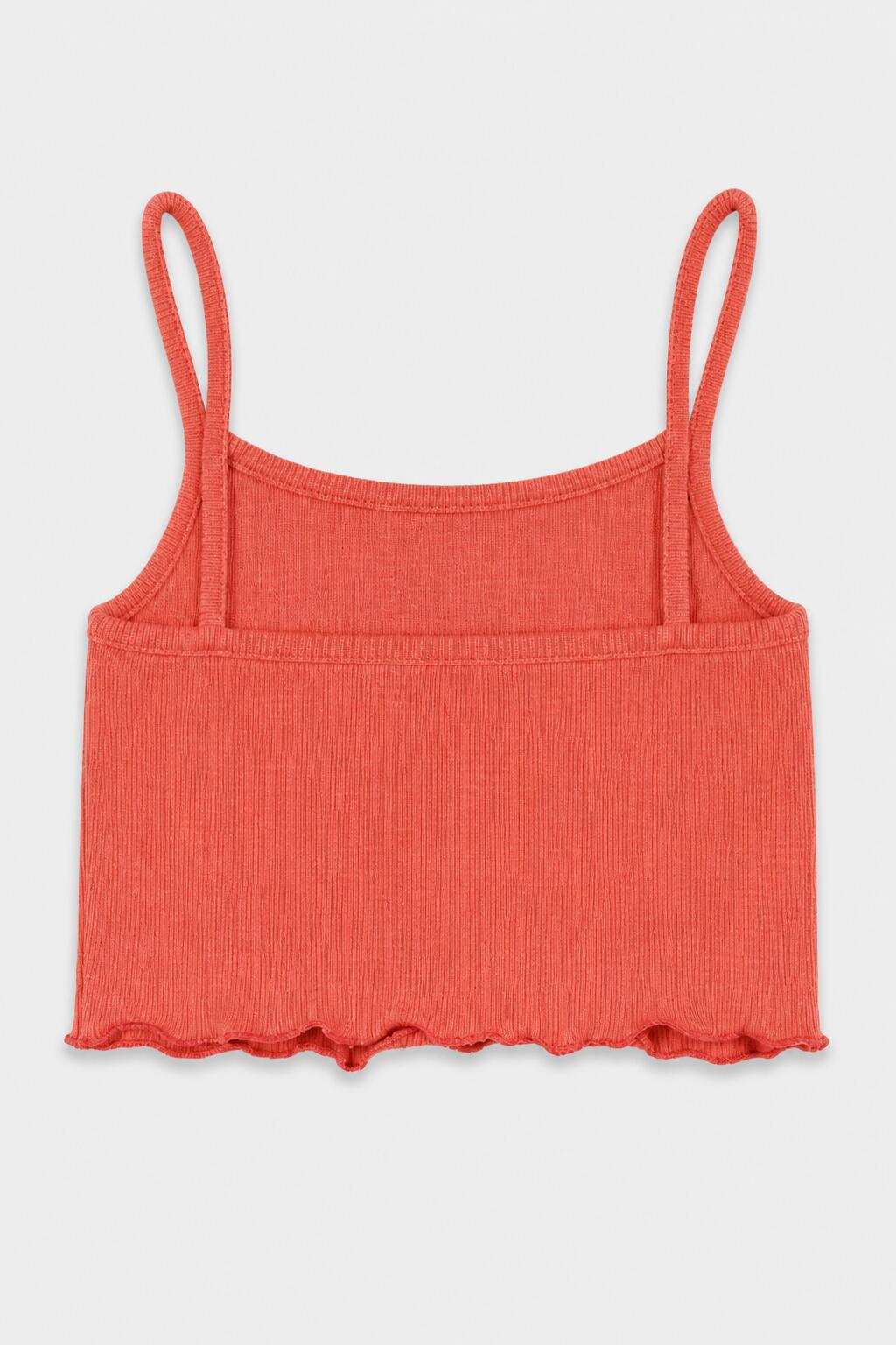 Camiseta de niña coral 3/4