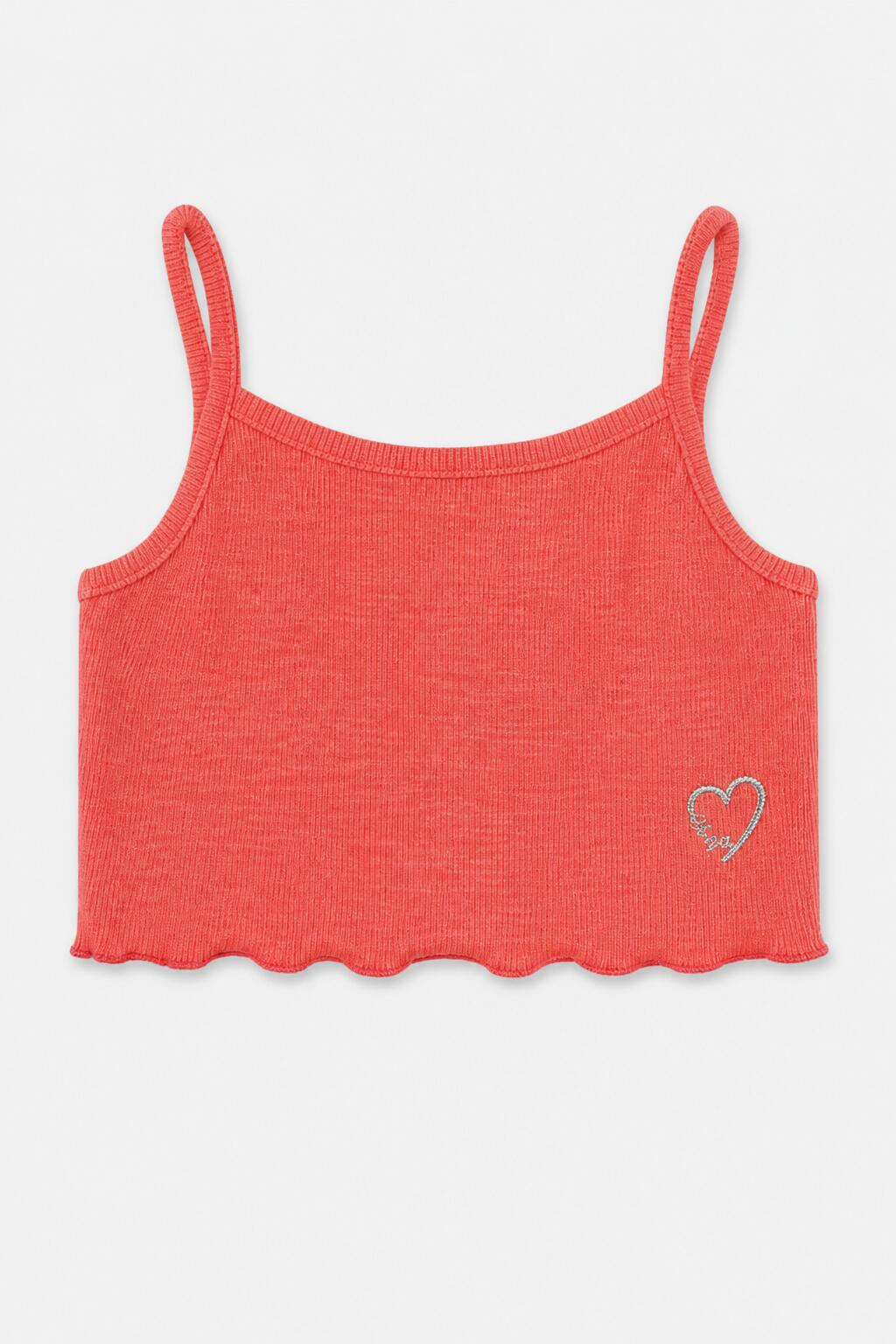 Camiseta de niña coral 2/4
