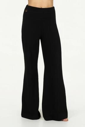 Pantalon de Yoga et Pilates tendance à coupe ample Maeve - Noir Onyx