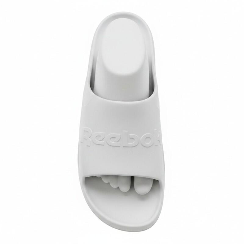 Chancla Reebok Clean Slide Blanca unisex - piscina y verano 3/4