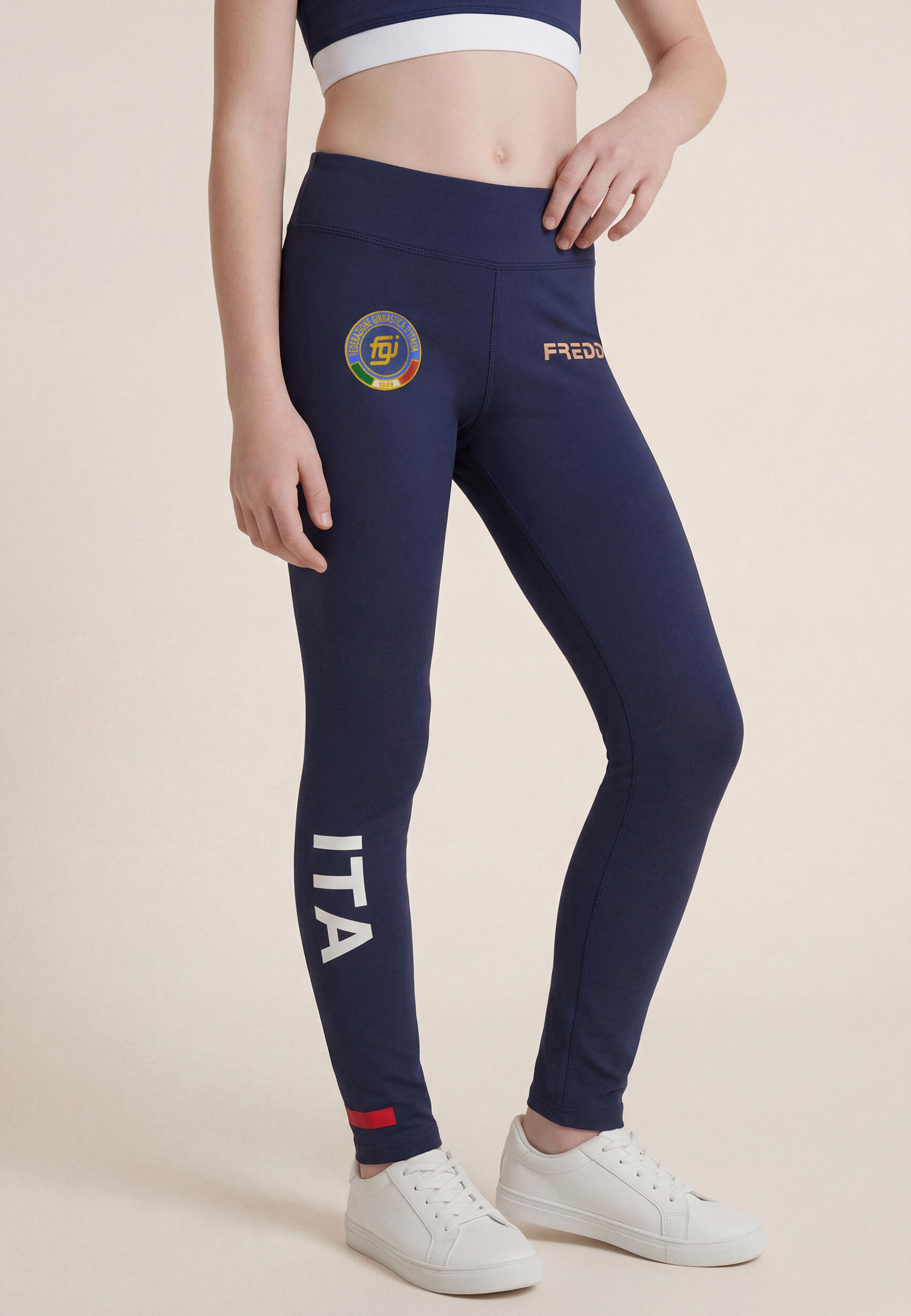 Leggings Bambina Italia FGI Full Length in Nylon Elasticizzato 3/4