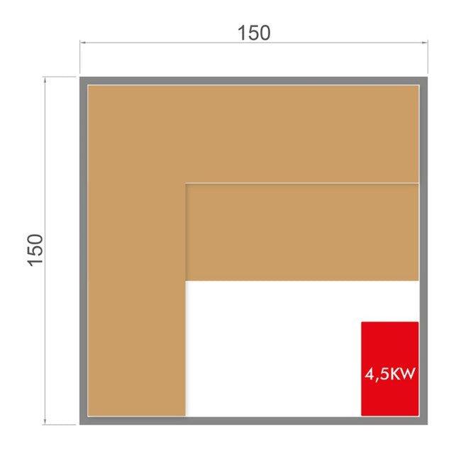 Sauna finlandaise pour maison 4 places NIXSPA-4PK (4.5KW) 6/7