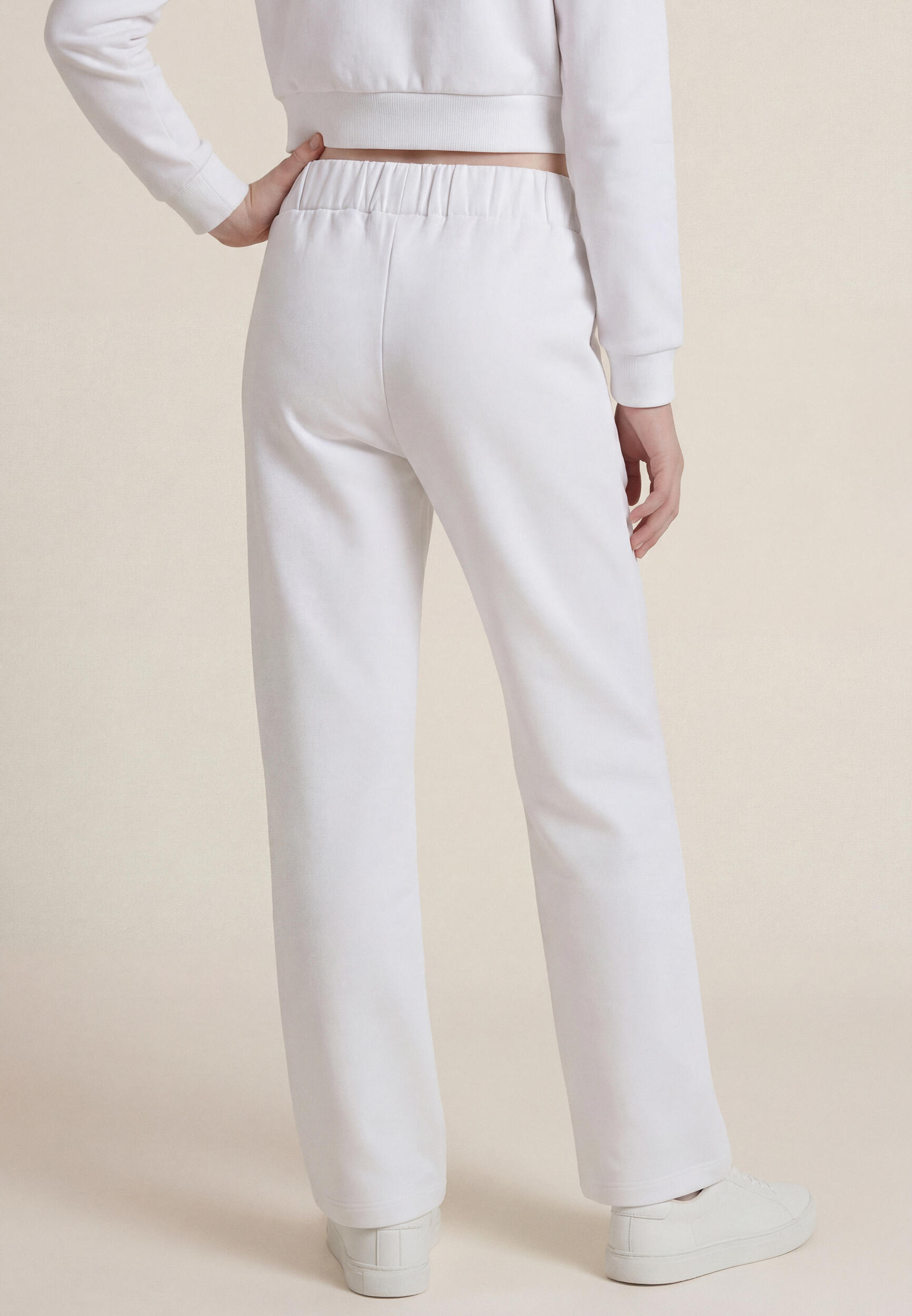 Pantaloni sportivi a gamba dritta da bambina e ragazza 3/4