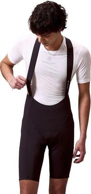 Korte fietsbroek met bretels endura alltrack ride zwart heren